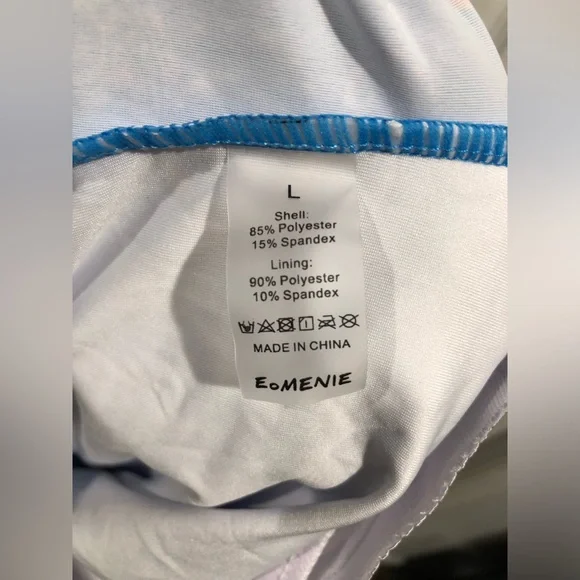 Eomenie One Piece Swimdress Swimsuit Tummy Control Skirt Bathing Suit - Picture 9 of 9